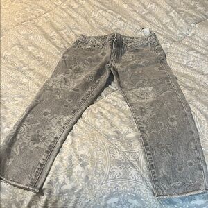 GAP Kids Floral Gray Jeans